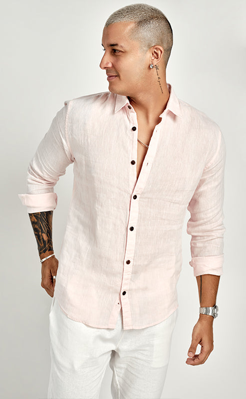 LUCAS SHIRT - OYSTER PINK