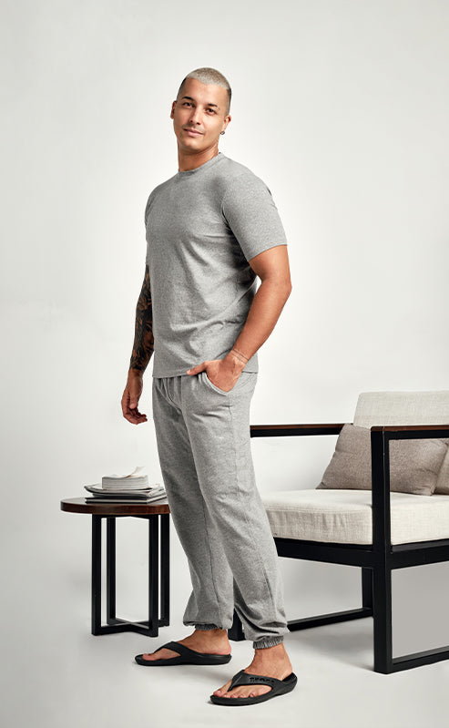 NICOL DRAWSTRING PANT - GRAY