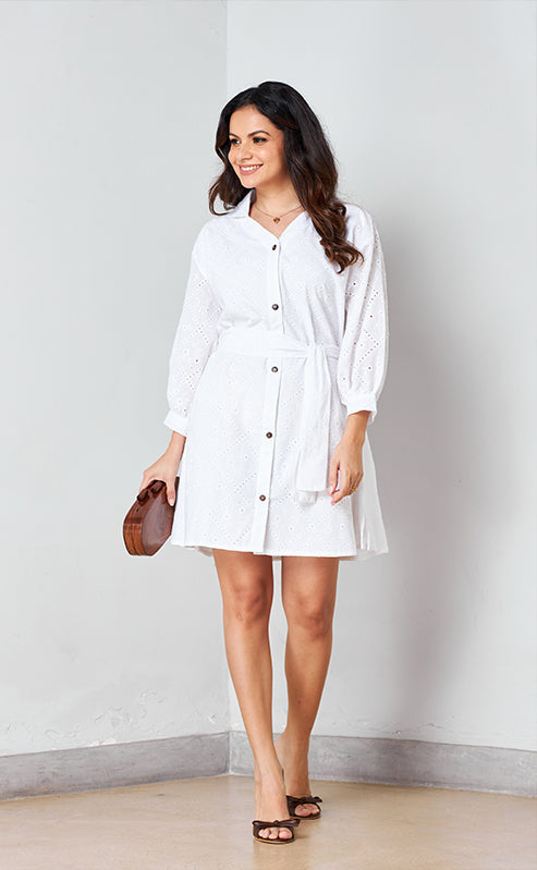 ZOYA DRESS - WHITE