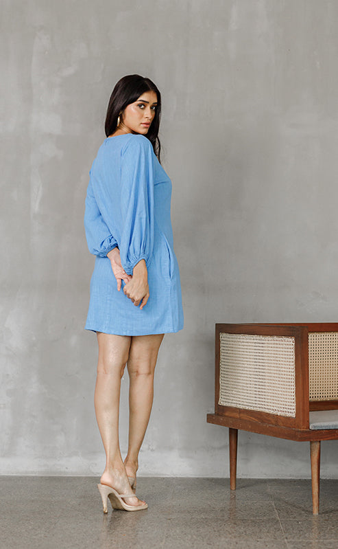 HAZEL DRESS - BLUE