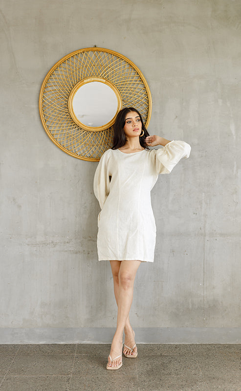 HAZEL DRESS - IVORY