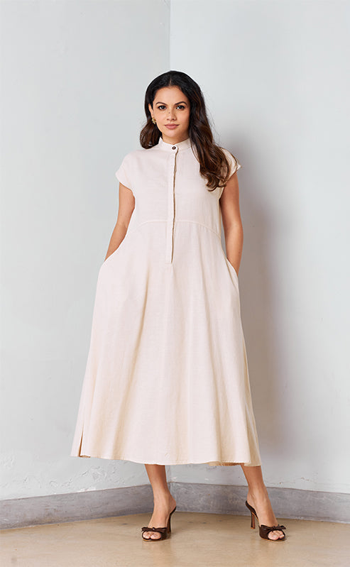 HALI DRESS - BISQUE