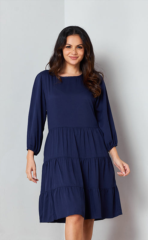 SERENA DRESS - NAVY BLUE