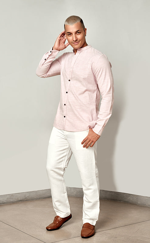 DENVER SHIRT - PINK PEARL MARL