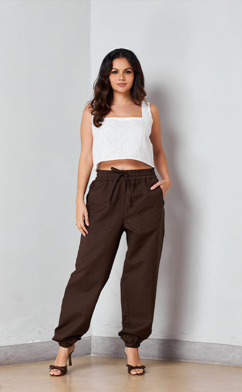 PIPER JOGGER PANT - COCOA BROWN