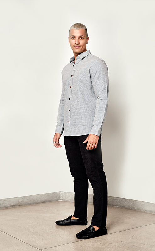 LUCAS SHIRT - YALE BLUE MARL