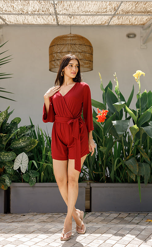 RIO JUMPSUIT - MAROON