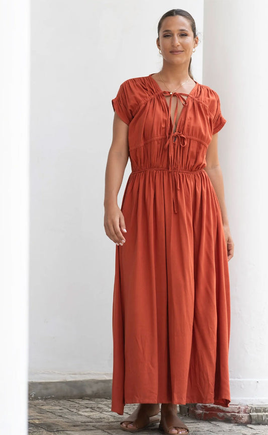 OAKLYN DRESS - ORANGE