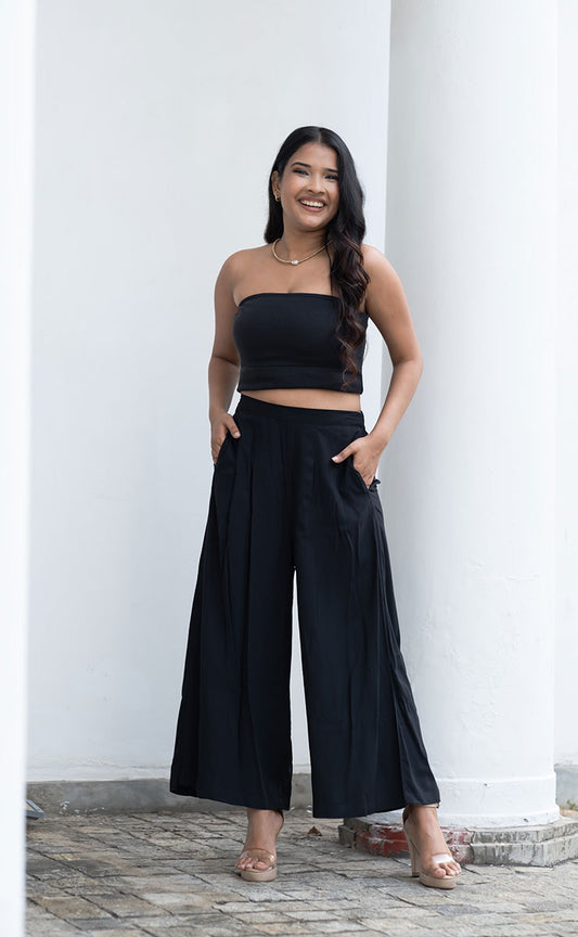 PIPER CROP PANT - BLACK